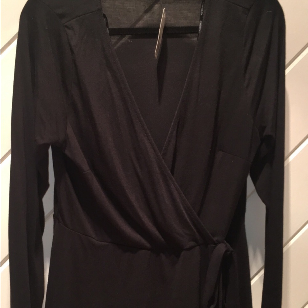 Forever 21+ black wrap top